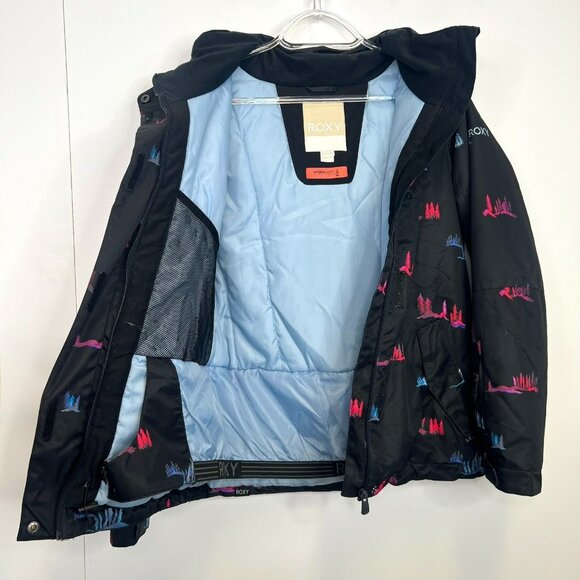 Roxy Girls Black Dry Flight Technology Hooded Ski Snowboard Jacket Size 14 XL - Picture 3 of 6